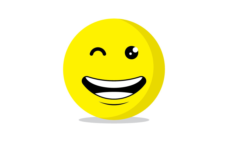Sorriso emote Vector Template Design V16
