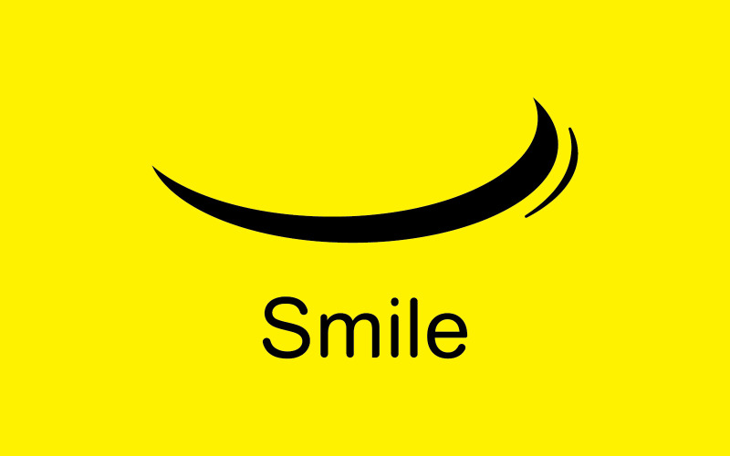 Sourire emote Vector Template Design V2