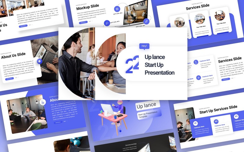 Uplance - Çok Amaçlı PowerPoint Şablonunu Başlatın