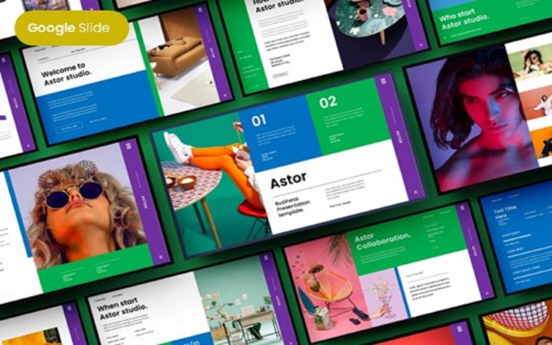 Astor - İşletme Google Slayt Şablonu
