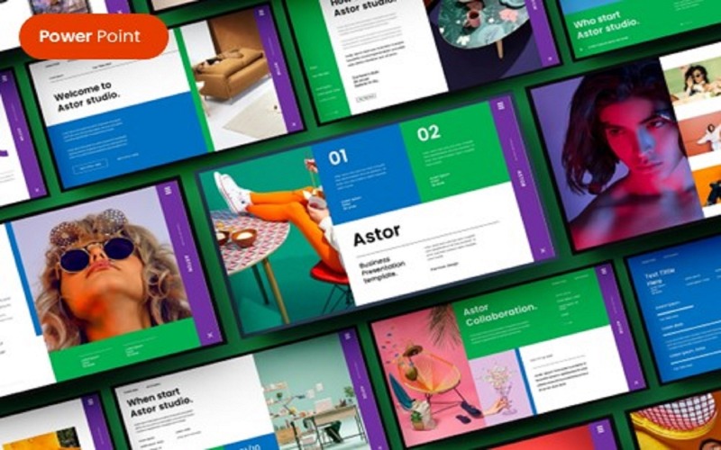 Astor - Zakelijke PowerPoint-sjabloon