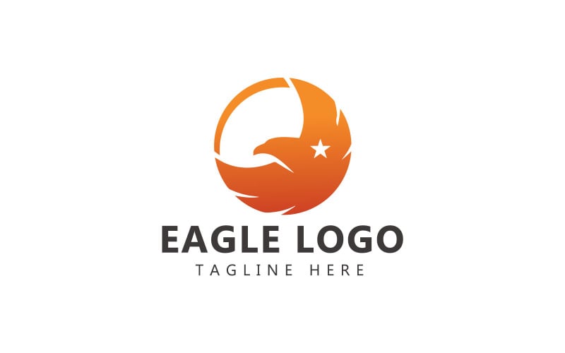 Eagle Star-logo. Eagle-logo sjabloon