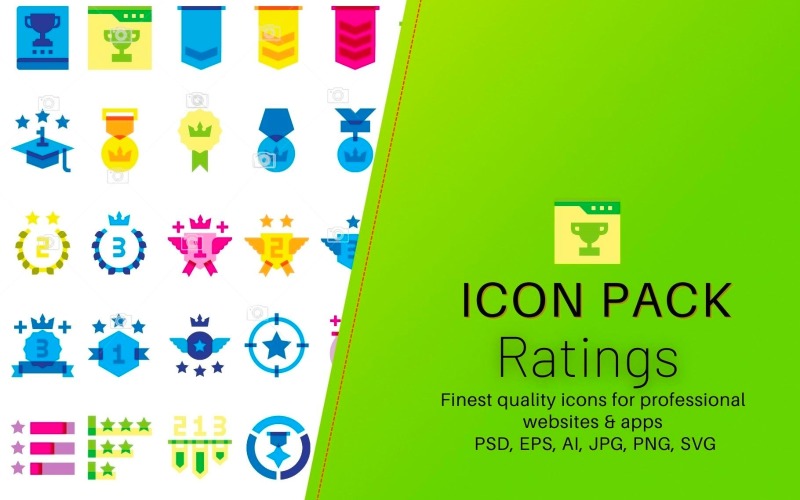 Icon Pack: Hodnocení (50 ikon)