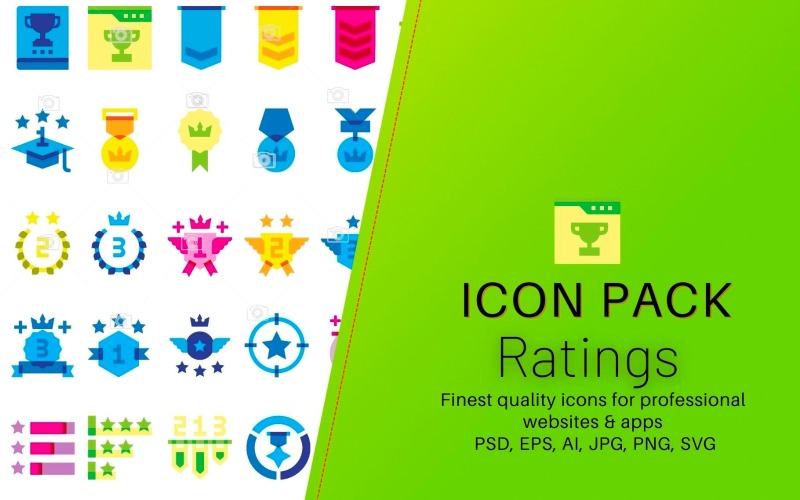 Icon Pack: Rating (50 Icons) #301884 - TemplateMonster