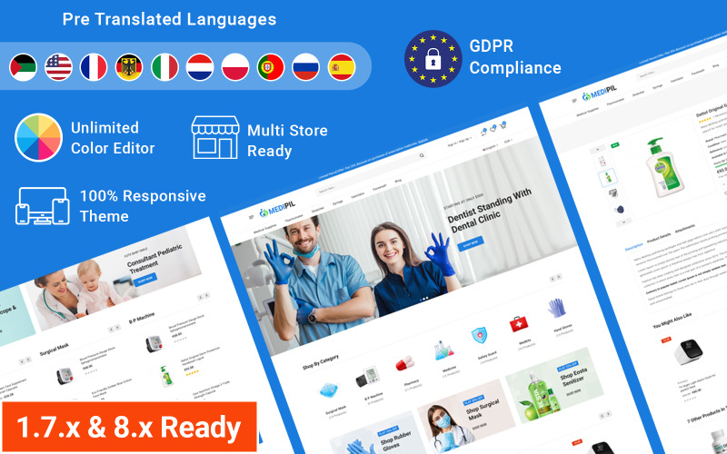 Medipil - 医疗、药房和健康商店 Prestashop 响应式主题