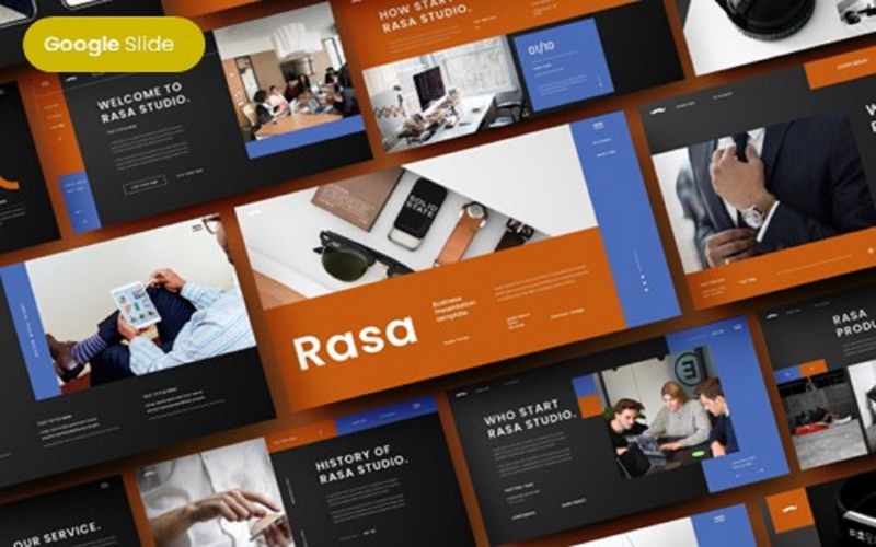 Rasa - modelo de slides do Google para negócios