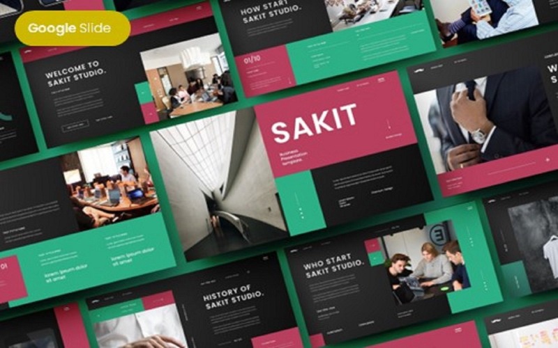 Sakit - İşletme Google Slayt Şablonu