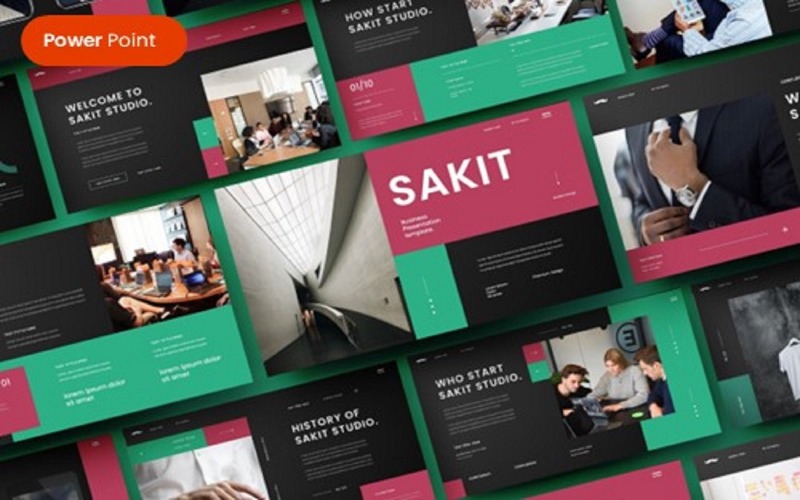 Sakit - Modello PowerPoint aziendale