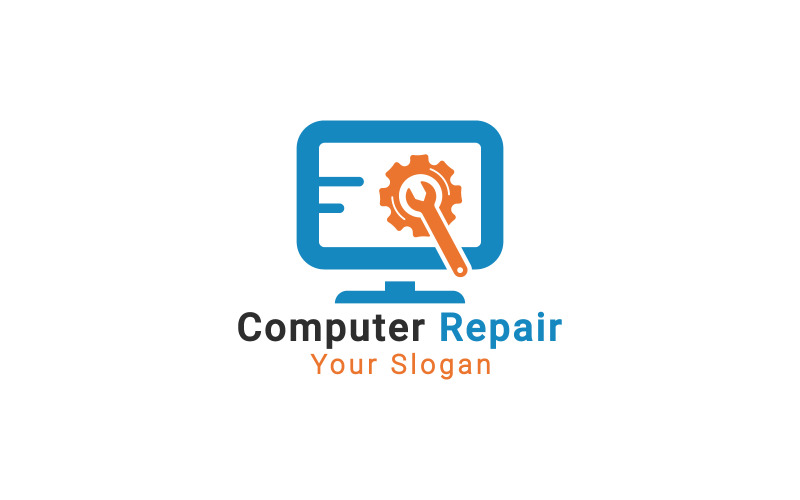 PC Repair Logo, Software Development Logo, Computer Repair Logo Template