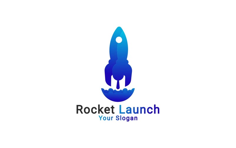 Startup Rocket Logo, Launch Logo, Rocket Launch Logo, Rocket Logo