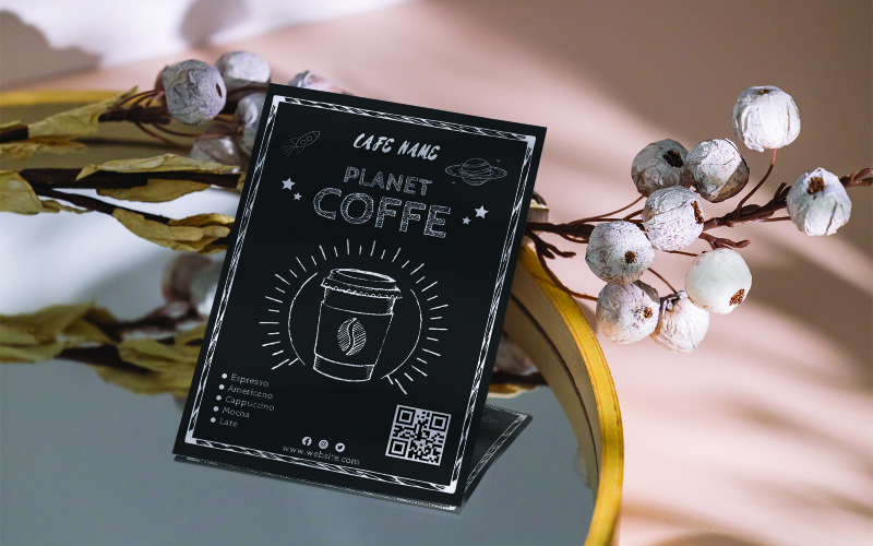 Caffe Flayer Шаблон A4 Дизайн