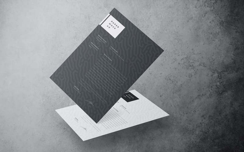 Flyer and Letter Mockup PSD Template Vol 28