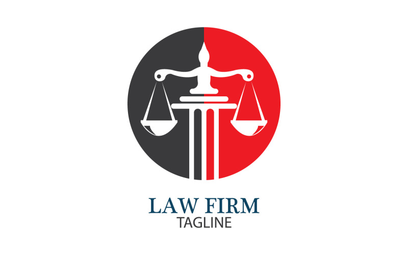 Law Firm Logo And Icon Design Template Vector 38