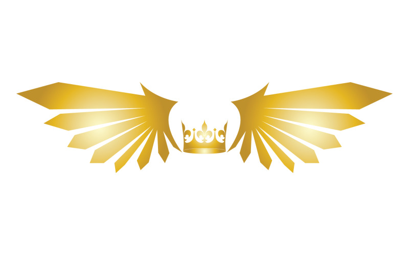 Wings Crown Logo And Symbol Vector 10 - TemplateMonster