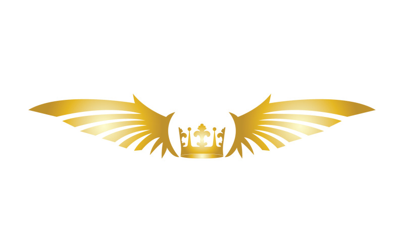 Wings Crown Logo And Symbol Vector 13 - TemplateMonster