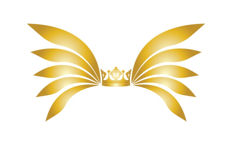 Wings Crown Logo And Symbol Vector 16 - TemplateMonster