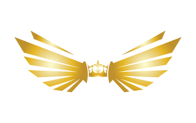 Wings Crown Logo And Symbol Vector 19 - TemplateMonster
