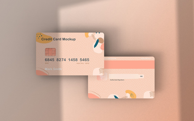Modèle PSD de maquette de carte de crédit Vol 10