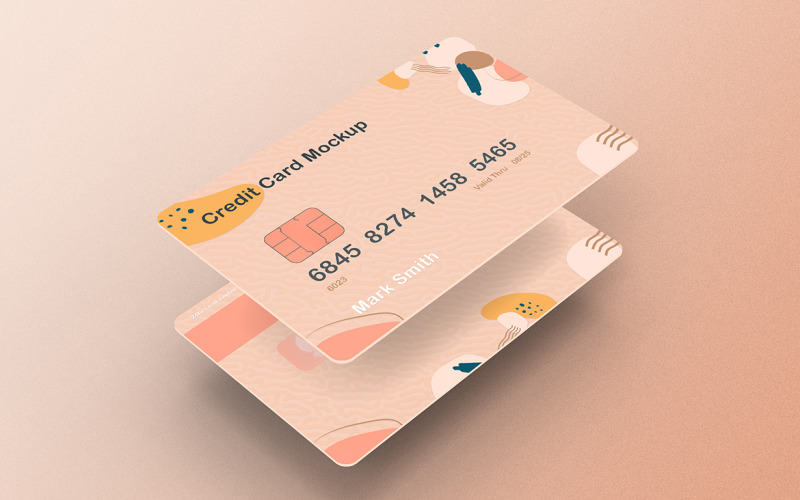 Modèle PSD de maquette de carte de crédit Vol 11