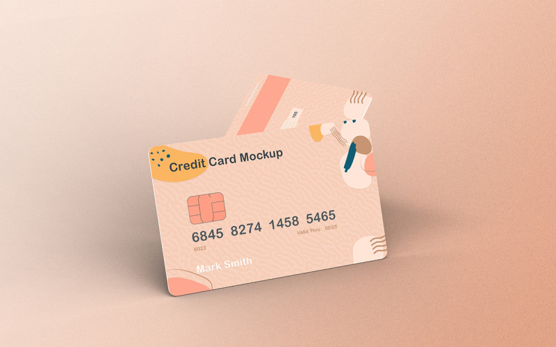 Modèle PSD de maquette de carte de crédit Vol 39
