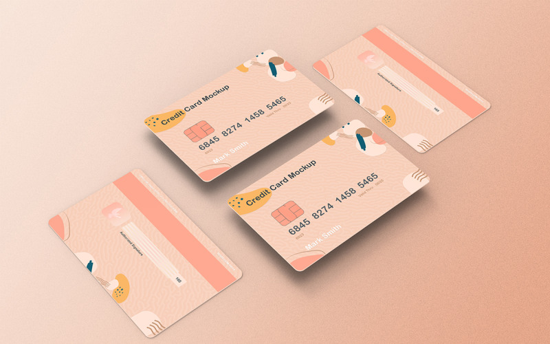 Modello PSD modello carta di credito Vol 23