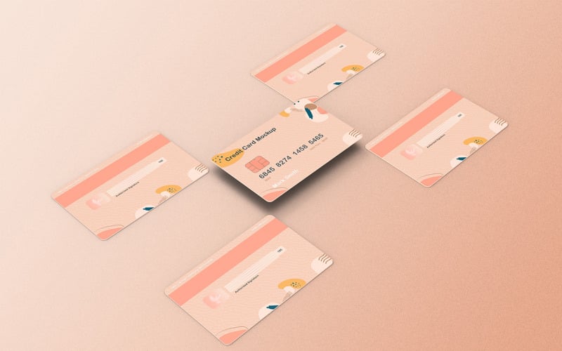 Modello PSD modello carta di credito Vol 25