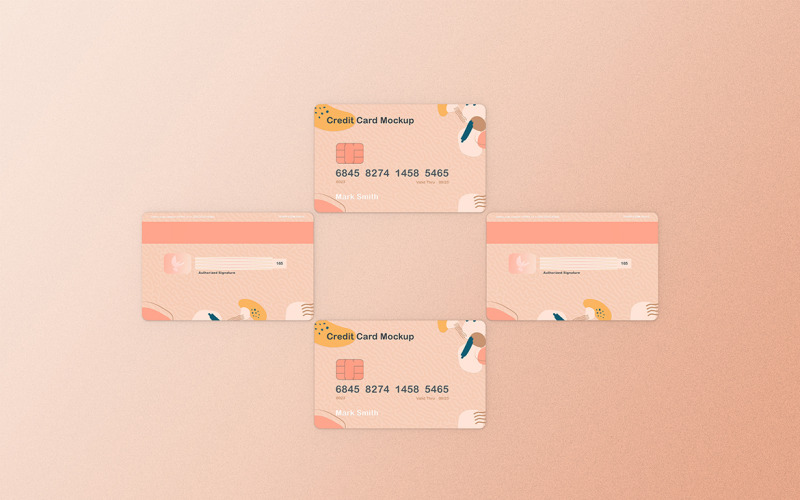 Modello PSD modello carta di credito Vol 26
