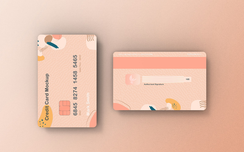 Modello PSD modello carta di credito Vol 46