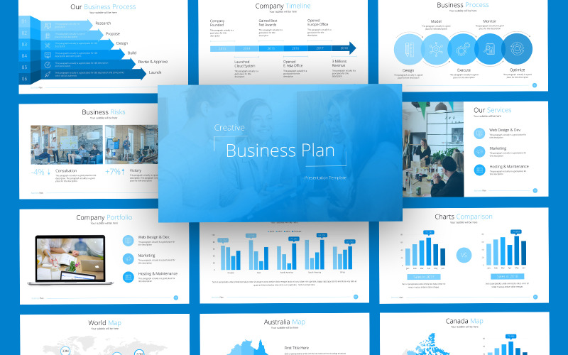 BuzQue Business Plan Google Slides Mall