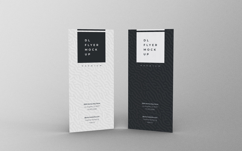 DL Flyer Mockup Modelo PSD Vol 23