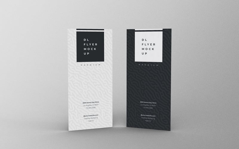 DL Flyer Mockup PSD-sjabloon Vol 23