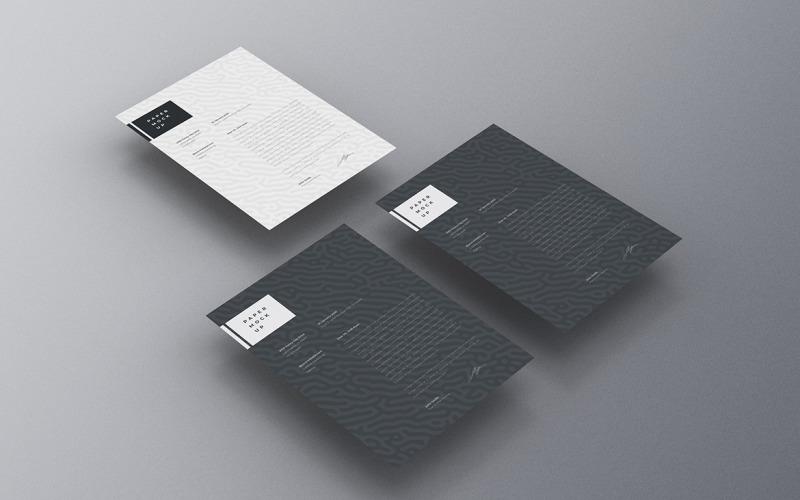 Flyer and Letter Mockup PSD Template Vol 38