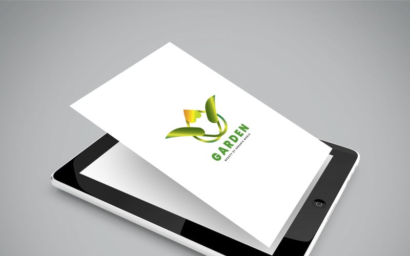Schönes Bio-Garten-Logo