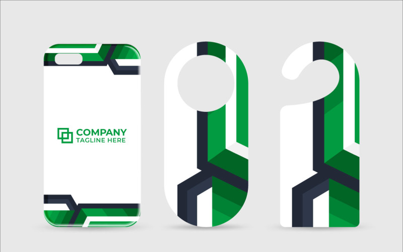 Design de vetores de artigos de papelaria de identidade de marca