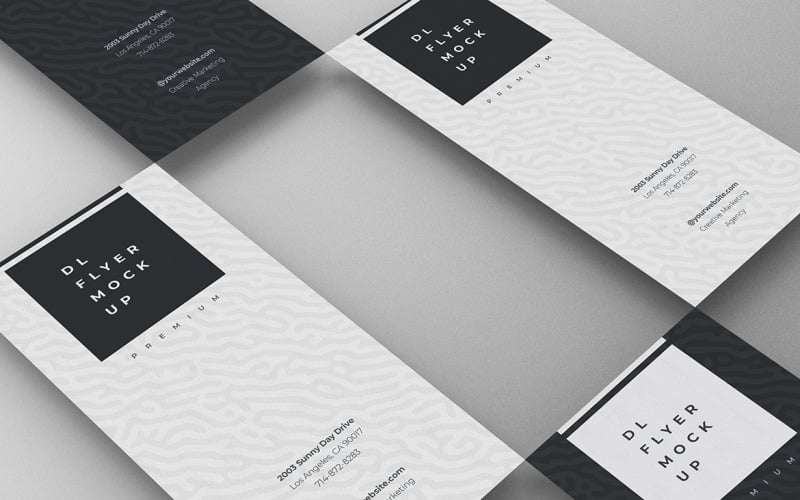 DL Flyer Mockup PSD Template Vol 35
