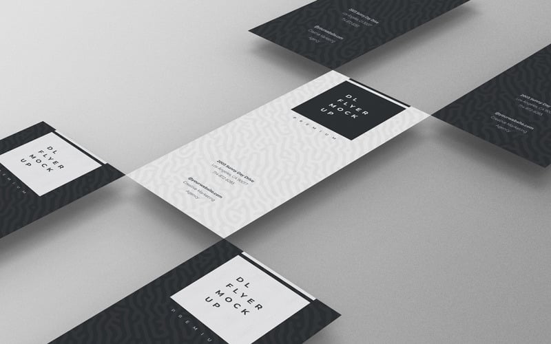 DL Flyer Mockup PSD-Vorlage Vol. 36