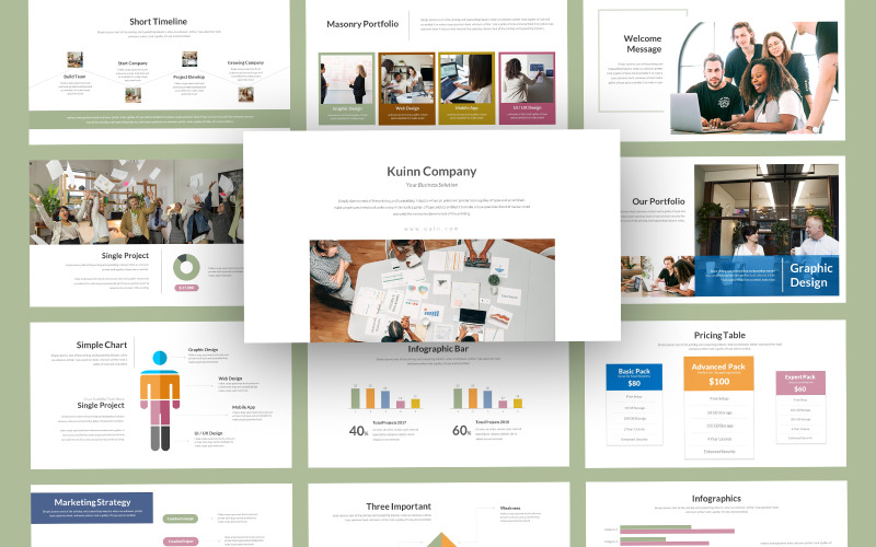 Kuinn 最小业务 PowerPoint 模板