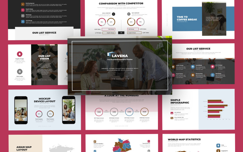 Lavena Business Startup PowerPoint-Vorlage