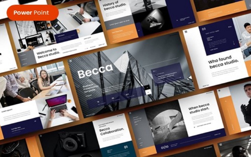 Becca – Business PowerPoint Template - TemplateMonster