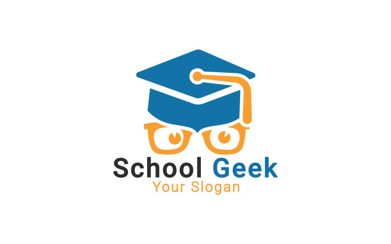 Free School Geek Logo, Free Social Geek Logo, Geek Logo Template