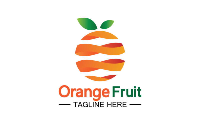 Laranja Frutas Frescas Símbolo Logotipo 8