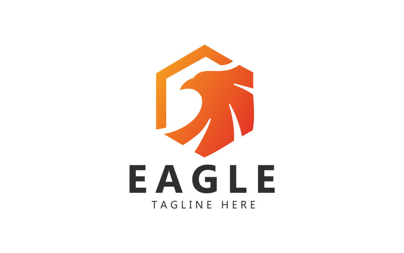 Logotipo da Águia e Modelo de Logotipo da Águia Escudo