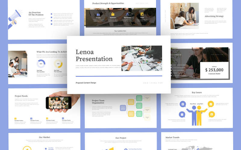 Modèle PowerPoint de Lenoa Business