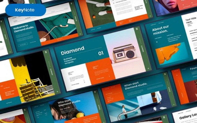 Modello di Keynote Diamond –Business