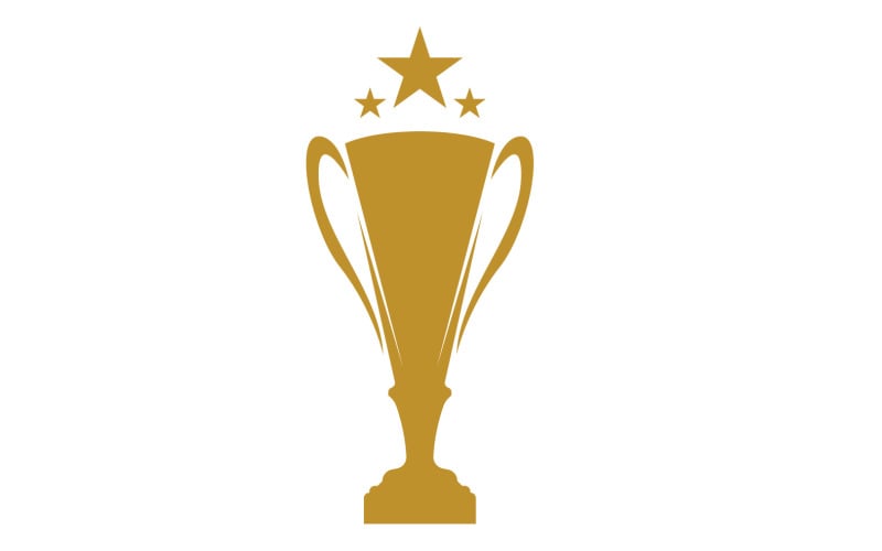 Golden Trophy Cups And Awards Logo 1 - TemplateMonster