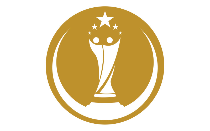 Logo delle coppe e dei premi del trofeo d'oro 18