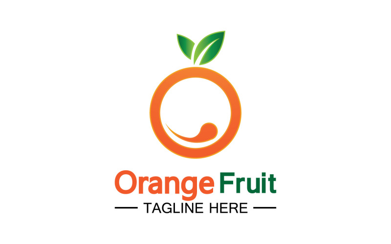 Orange Fruits Fresh Symbol Logo 30