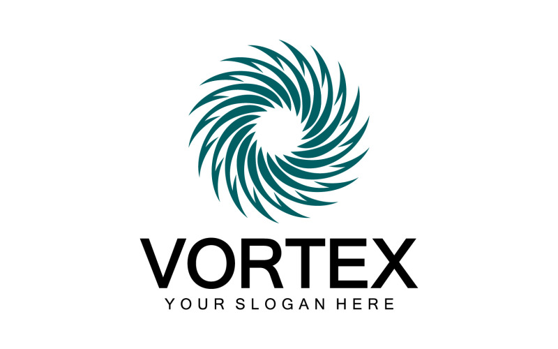 Шаблон векторного логотипа Vortex Circle Ring 10