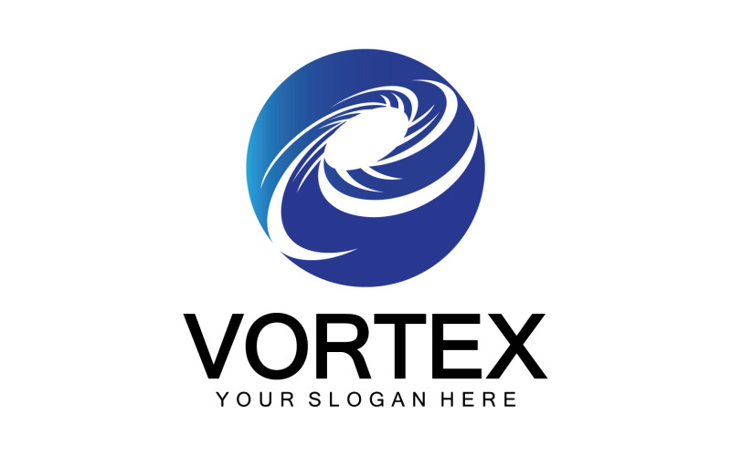 Шаблон векторного логотипа Vortex Circle Ring 1
