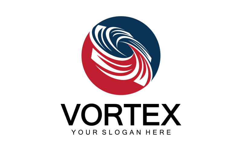 Шаблон векторного логотипа Vortex Circle Ring 3
